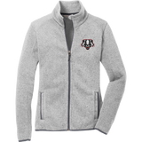 Scary Badgers Ladies Sweater Fleece Jacket