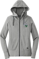Woodbridge Wolfpack New Era Ladies Tri-Blend Fleece Full-Zip Hoodie
